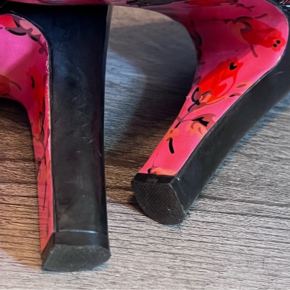 Betsey Johnson Patent Leather Tartan Plaid Vintage Pumps Heels Size 8 - Picture 10 of 11